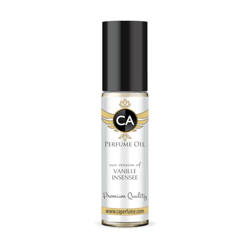 CA Perfume Impression of Vanille Insensee Unisex Fragrance Oil Woody Scent Long Lasting Perfumes for Women &amp; Men Travel Size TSA Ready Mini Parfum Body Oil Roll-on 0.33 Fl Oz 10ml