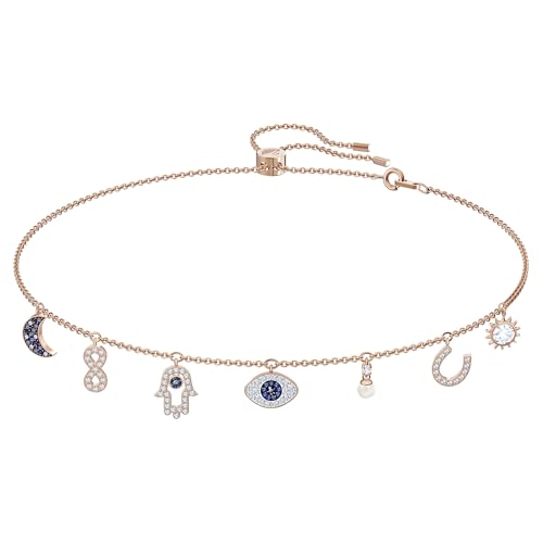 Swarovski Collar Swarovski Symbolic para Mujer, Baño Tono Oro Rosa, Colgantes, Cristal de Pavés, Colección Swarovski Symbolic
