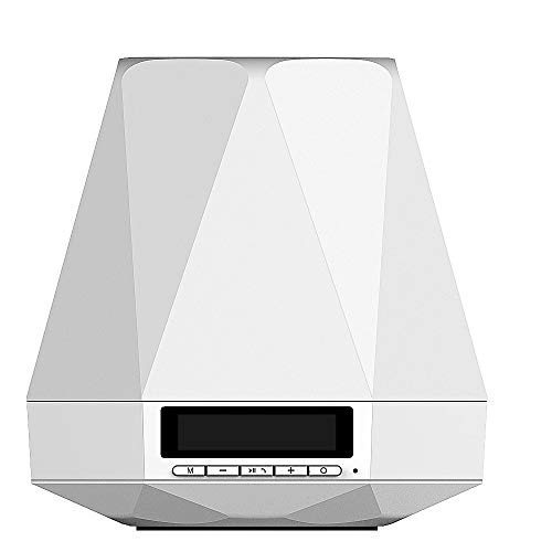 Kreative LED Bunte Smart Nachtlicht Wecker Wireless Bluetooth-Lautsprecher Pat Light Mini Outdoor-Lautsprecher,Weiß