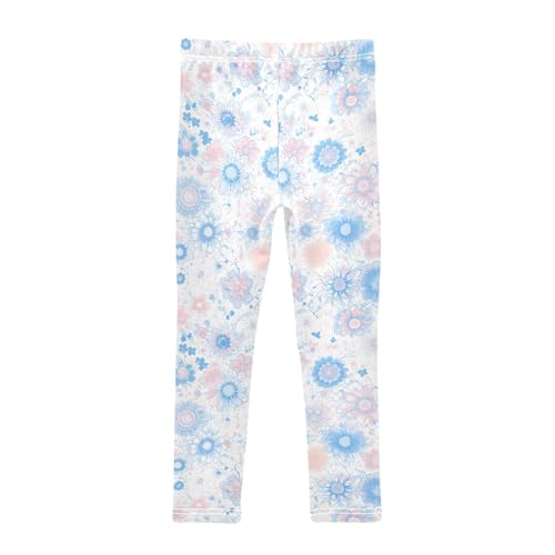 Underwater Creatures Starfish Sea Horse Kids Girl's Cotton Leggings Stretch High Waisted Leg Yoga Pants Gym2