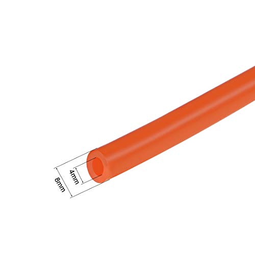 Sourcing map Silicone Tubo, 4mm ID x 8mm OD 1m