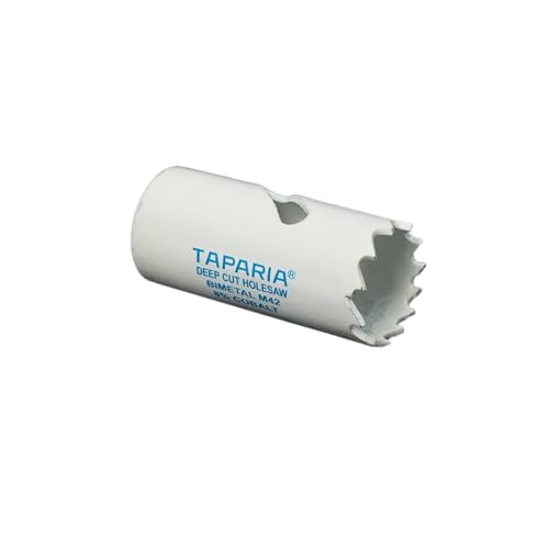 Image of Taparia Bi-Metal Hole Saw Cutter HSBM22 (22 mm Dia)-Variable Pitch Teeth, HSS 8% Cobalt-Precision Cutting Tool for Metal, Wood, Plastic-Professional Grade, DIY