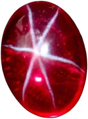 13-14CT Natural Star Red Ruby Cabochon Burmese Ruby Earth Mined Loose Gemstone for Jewellery Making