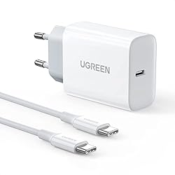 Ugreen Cargador Usb C Power Delivery 3.0 UGREEN Cargador 30W con Cable USB C de 2M para Google Pixel 7 Pro/7/6, Charger PD 3.0, Compatible dji Mini 3 Pro, Galaxy S23/S21/S20, Xiaomi Mi 11/10, iPhone 15 Plus, iPad Pro/Air/Mini