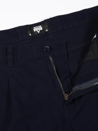 Image of Thomas Scott Men's | Solid | Light Weight | Breathable Fabric | 4 Pocket | Mid Rise | Relaxed Fit | 100% Cotton | Button Waist | Chino Trouser | Pants