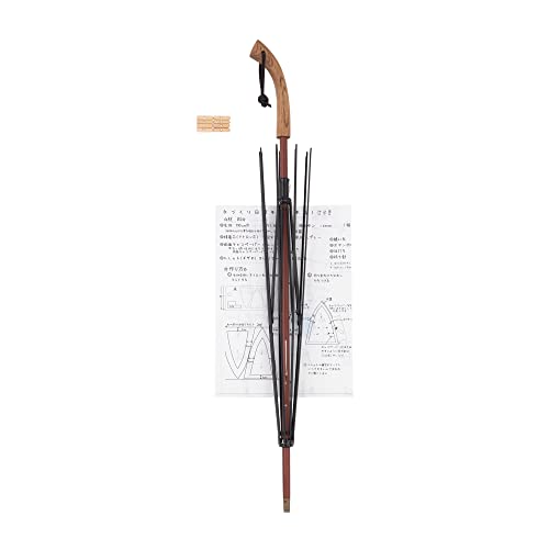 フクサン 手づくり日傘キット 木製・けやき棒タイプ 黒骨・角型ひねり FUK‐122