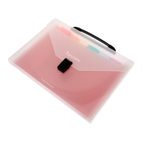 OSOLADY 多仕切りドキュメントファイルケース 収納 大容量書類整理オーガナイザー 教師 学生 ビジネス向け ポータブルファイルフォルダー