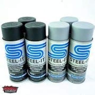 Stainless Steel Coatings, INC. Steel-it Polyurethane 14oz Spray Can (Mixed, 6 cans)