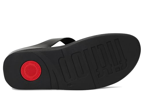 Image of FitFlop Fino Beadie-Button Metallic Toe-Post Sandals