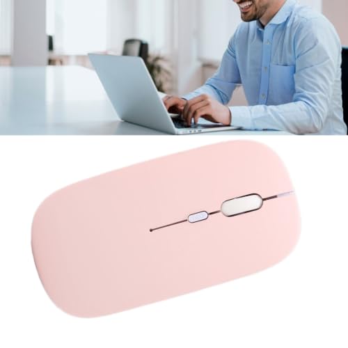 ASHATA Bluetooth Mouse, Ultra Slim Silent Rechargeable Wireless Mouse