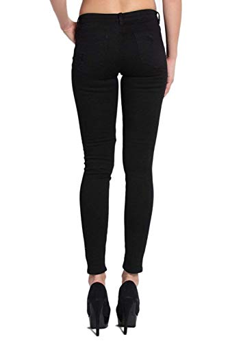 Jack David/Pasion/U.W.D Womens Distressed Denim Jeans Ripped Blue Skinny Destroy Stretch Jean Pants3