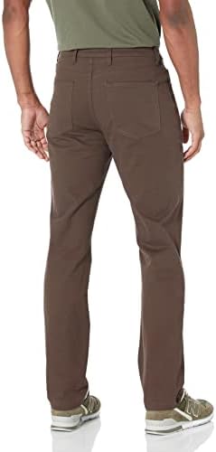 Amazon Essentials Men's Skinny-Fit 5-Pocket Stretch Twill Chino Pants (Previously Goodthreads), Brown, 35W x 30L