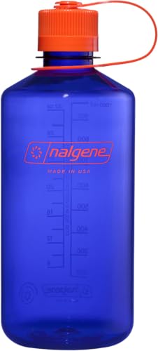Image of Nalgene 32 oz Narrow Mouth Water Bottle | BPA-Free, Durable & Leak Proof, Lghtweght Bottle for Hkng, Gym & Travel, Perwnkle (Pack of 6)