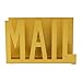 SGZYJ Creative Desk Iron Mail Letter Porte-Lettre Maison Chambre À Coucher Enveloppe Organisateur Dossier Rétracteur (Color : Gold, Size : One Size)