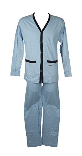 Pyjama boutonné Ragno pour homme en coton doux contre la chaleur