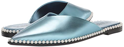 Image of Karl Lagerfeld Women's Vyra Studded Slip on Loafer Mule with Pointed Toe