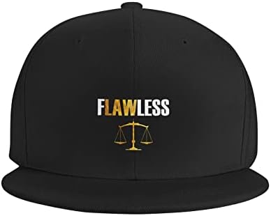 Snapback Hat Funny-Lawyer-Law Trucker Hat Hip Hop Classic Plaid Flat Baseball Cap Black