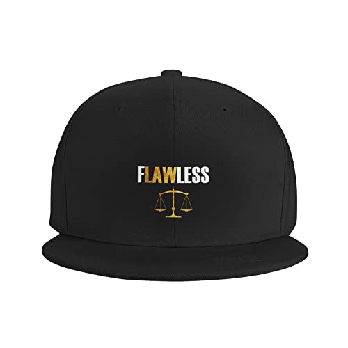 Snapback Hat Funny-Lawyer-Law Trucker Hat Hip Hop Classic Plaid Flat Baseball Cap Black #TOP4
