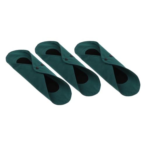 FIXOSHEE Juego de 3 Compresas Posparto de Algodón 100% Transpirable Ultra Finas y Absorbentes Lavables a Máquina Forro de Malla Antideslizante para Incontinencia y Cuidado Femenino