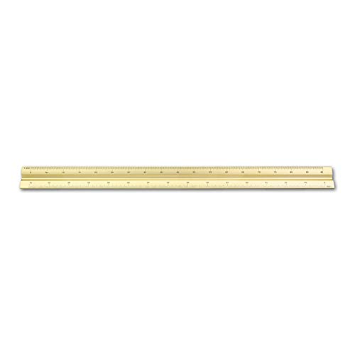 Image of Alumicolor Aluminum Architect Metric Solid Drafting Scale, 30CM, Gold