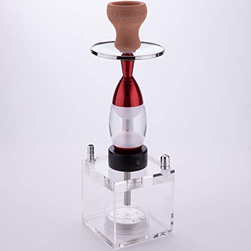 Rteanb Shisha Shisha Bar Shisha Full Set Klar Bar Shisha Set Luminous Topf mit Licht for eine bessere Shisha Shisha… – Bild 4