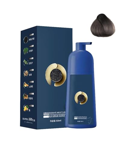El champú para teñir el cabello Qiweitang, un tinte natural a base de plantas, proporciona cobertura y es apto para todas las edades.