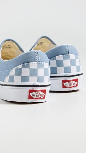 Vans Vans Women's Classic Slip On Sneakers, Checkerboard Dusty Blue, 8.5 Medium US