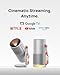XGIMI MoGo 4 2025 NEW Portable Projector, Google TV with Licensed Netflix, 360° Adjustable Stand, 2.5 Hours of Playtime, 2 x 6W Harman Kardon, Outdoor Projector, Wifi, Bluetooth, Include Sunset Filter