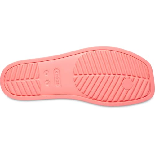 Image of Crocs Women's Miami Flip Flops | Square Toe Flat | 360 Degree Comfort | Croslite Foam Footbed