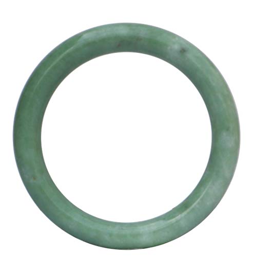 Bracelet de jade vert naturel FLXHSA cadeau idéal jonc rond 54mm