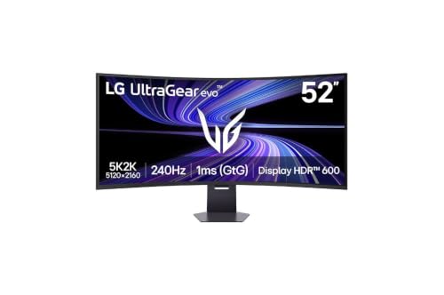 Monitor Lg Evo Ultragear 52g930b-b 52", Tela Curva 1000r, 5k2k, 1 ms (gtg), 240hz, Vesa Displayhdr™ 600, Amd Freesync™ Premium