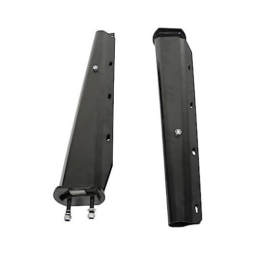 Image of GXYWADY 1 Pair 30 Black Mud Flap Hanger Set 2-1 /2 Bolt Spacing Spring Loaded Replacement for Semi Truck