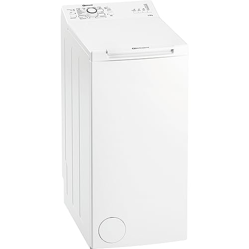 Bauknecht WAT Prime 550 SD N - Lavatrice con Caricamento dall'alto, 5,5 kg/1000 Giri/min, 15/Tempo di partenza/silenziosa con 60 Db/Protezione Multiple +/Tasto Corto, Colore: Bianco