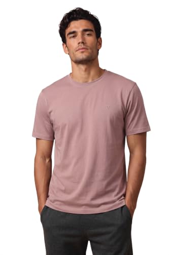 Image of Van Heusen Men's Crew Neck T-Shirt - Soft & Breathable Cotton | Regular Fit | Comfortable Everyday Casual Wear | Short Sleeves | Summer Favorite |Solid Colors | Style 60052|Available in Pack of 1 & 2