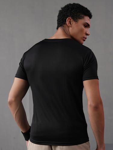 Image of CHKOKKO Gym T Shirts for Men Workout Activewear Solid Quick Dry Sports Tshirt for man Breathable Lightweight Half Sleeve Regular Fit Round Neck Running Boys T Shirt