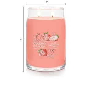   Yankee-Candle-White-Strawberry-Bellini-Scented-Signature-20oz-Large-Jar-2-Wick-Candle-Over-60-Hours-of-Burn-Time