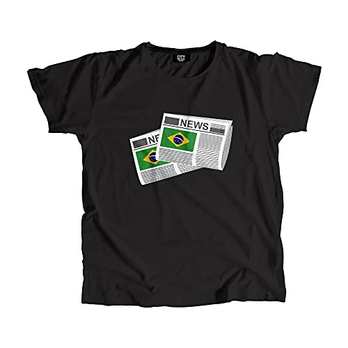T-shirt Brazil Newspapers fini les hauts basiques optez pour ce style unisexe unique