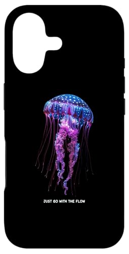 Awesome Cute UnderWater Fish Sea Just Go With Flow JellyFish �X�}�z�P�[�X iPhone 17 �p