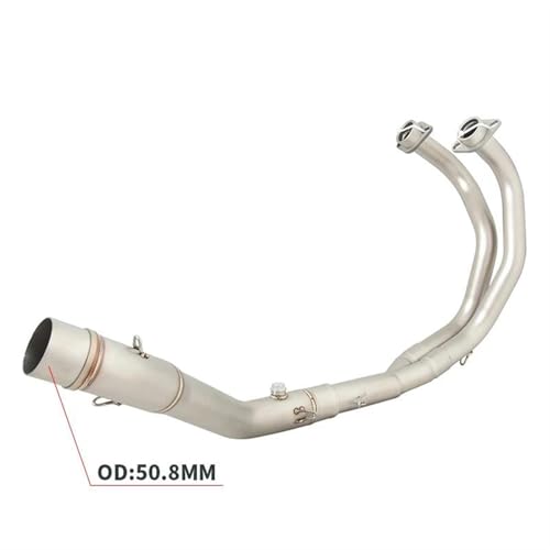 Tubo de enlace Yamaha R3 que optimiza el flujo de gases de 51mm 3