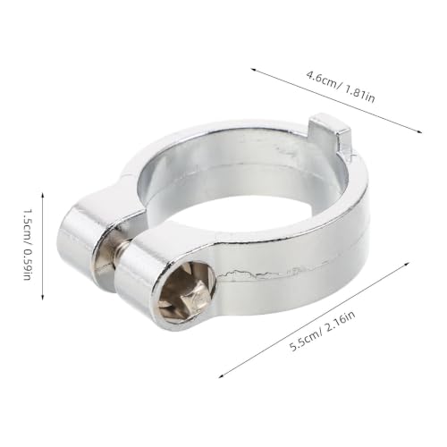 Clamp de memoria Toddmomy para rack de batería, para tubos de 38mm, clamp metálico para montaje de batería con superficie antideslizante y control preciso de rotación, para soportes de platillos en aulas de música miniatura 2