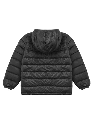 DINORMIN Kids Teens Winter Coat Puffer Jacket Boys Girls Long Sleeve Lightweight Coat Zip Up Hoodie Coats2