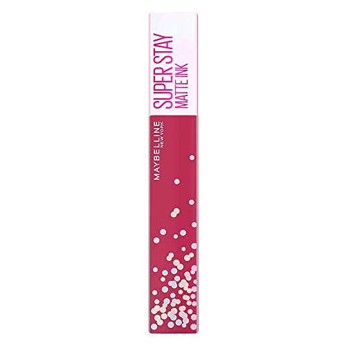 MAYBELLINE New York Super Stay Matte Ink Liquid Lipstick, Transfer Proof, Long Lasting, Limited Edition Birthday Cake Scented Shades, Party Goer, 0.17 Fl Oz