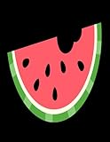 Melon Bite Cute Summer Fruits Watermelon Melon Notebook: Large Blank and Lined Notebook,110 Pages, 8.5x11