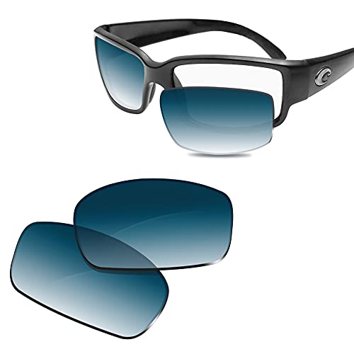 Image of 100% Precise-Fit Replacement Sunglass Lenses for Costa Del Mar Caballito - Polarized Blue Gradient