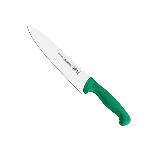 La mejor comparación de Cuchillo para carnes - solo los mejores. 42 TRAMONTINA - Cuchillo para Carne Profissional Master con Lámina de Acero Inoxidable 10' - Verde