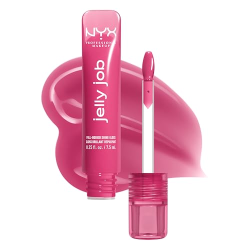NYX Professional Makeup Jelly Job, Brillo de Labios, Labios Volumizados y Brillo Intenso, Tono: Jelly Jammin'