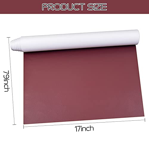 image for BONAIER Leather Repair Patch 17X79 inch Large Self-Adhesive Leather Re