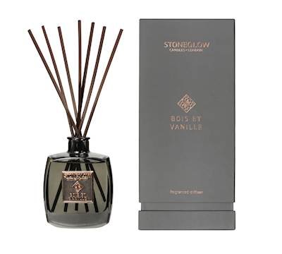 Bois ET Vanille - Vanilla Wood - Stoneglow Metallique Reed Diffuser miniatura 1