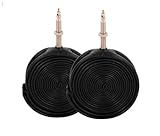 Alphatrail Rennrad Fahrradschlauch Rick 28 Zoll SV Französisches Ventil 2X Set 700 x 18-28c mit Mobilitätsgarantie I Kompatible Fahrradreifen Continental, Conti, Schwalbe & Mavic Fahrrad Schlauch