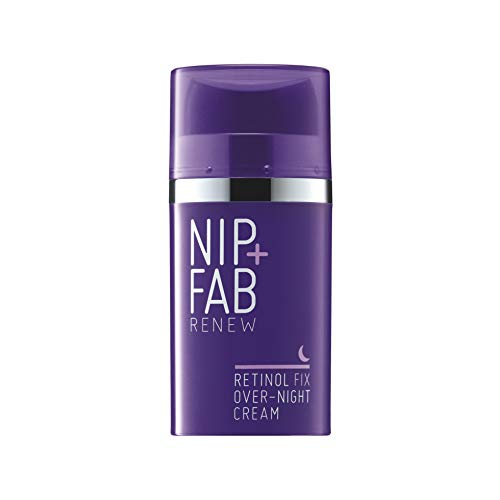 Nip + Fab Retinol Fix Overnight 0.1% Retinol Cream | Nachtcreme mit Retinol | Hyperpigmentierungscreme | Anti-Falten Creme | Hyaluronsäure | 50 ml